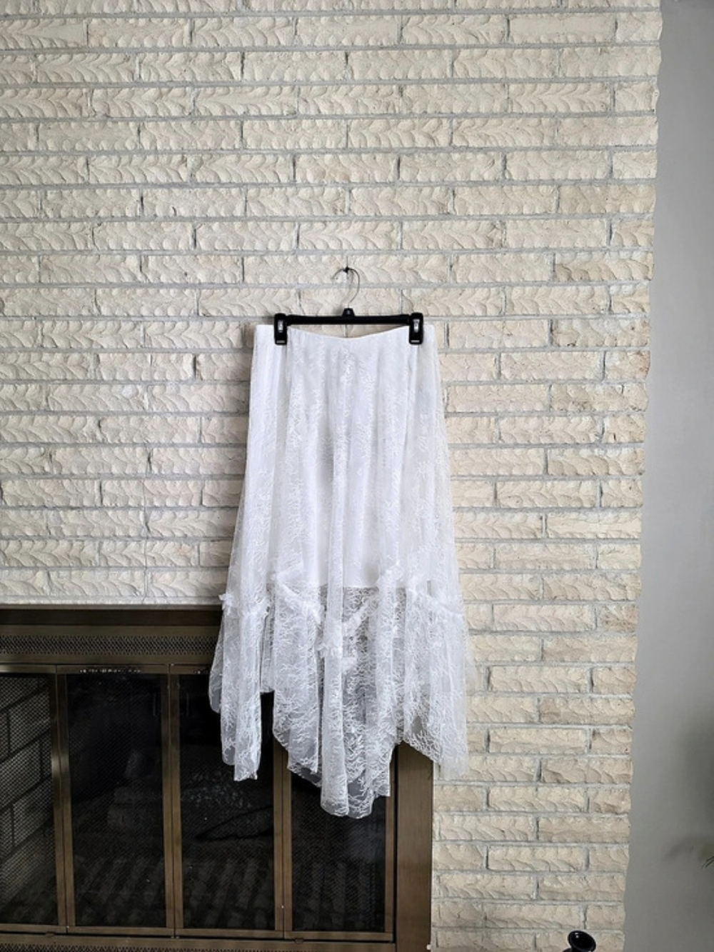 AllSaints Josie Asymmetric Lace Skirt